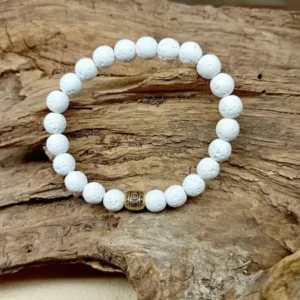 BRACELET ÉCHO BLANC DU TEMPS