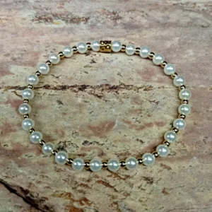 BRACELET DE NACRE ET D'OR