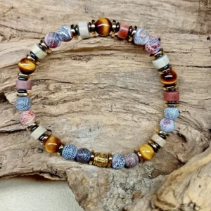 BRACELET-FORCE HARMONIQUE DORÉE